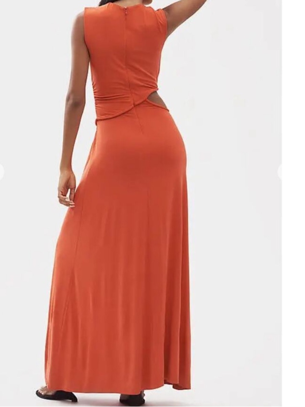 Misha Sleeveless Cut-out Sierra Jersey Gown Size XL - Picture 3 of 8